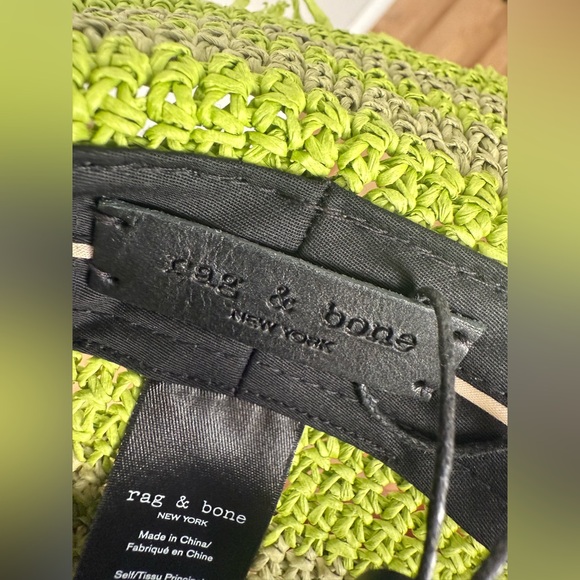 NWT rag & bone Frills Rollable Bucket Hat in Lime/Citron Green Size S/M - Picture 14 of 15